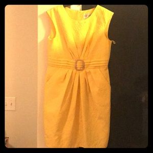 Bright Yellow Midi Dress